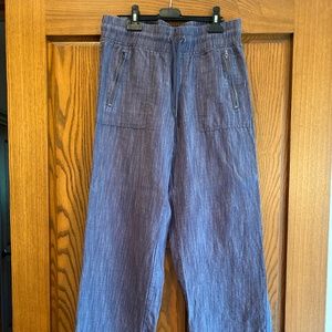 ATHLETA Cabo linen textured wide leg pant